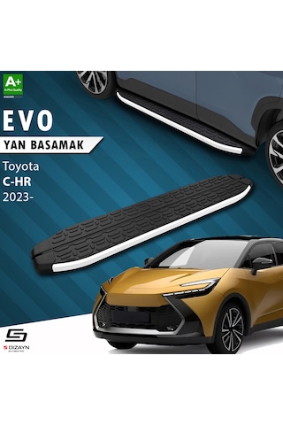 S-dizayn Toyota C-hr 2 Evo Aluminyum Yan Basamak 173 Cm 2023 Üzeri A+ Kalite