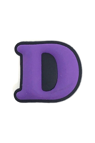 Crocs Terlik Süsü & Renkli Aksesuar Harf Jibbitz Mor