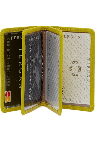 Tergan Açık Yeşil Deri Unisex Kredi Kartlık - S1kk00001601-t7a Yeşil