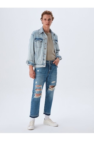 Ltb Maurızıo Ağı Düşük Slım Cropped Pantolon