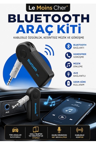 Ford Escort Glx Kablosuz Bluetooth Araç Kiti Aux Bağlantılı Handsfree Adaptör