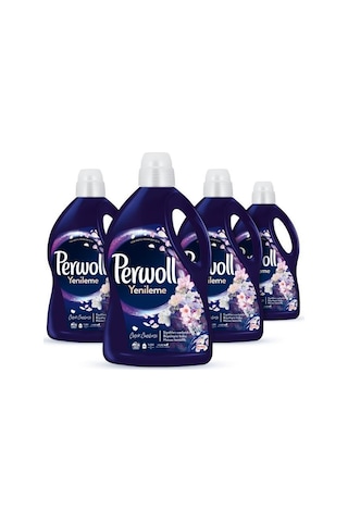 Perwoll Çiçek Cazibesi Koyu Renkler için Sıvı Çamaşır Deterjanı 200 Yıkama 4 x 2750 ML