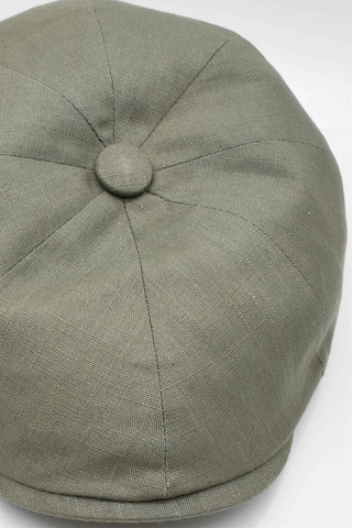 Ingiliz Stili London Yazlık Kasket Şapka Haki Haki-Standart