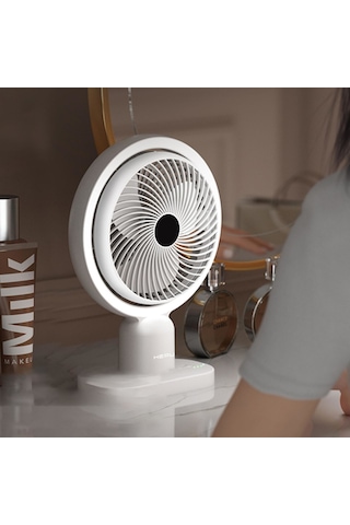 Hepu Hp-f01 Usb Şarjlı Masaüstü Mini Fan 3 Kademeli Hız Ayarlı, Kompakt Gövde