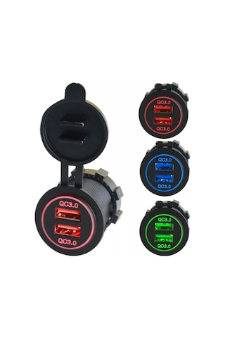 12-24 Volt Araç/Tekne/Motorsiklet ( Quick ) Hızlı Şarj