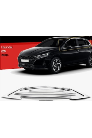Hyundai I20 Cam Çerçevesi Kenar Çıtası Krom Tamtur 2019+ 14 Parça