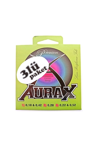 Aurax 3arx18 Üçlü Paket Kısa Sap Bağlama Teli 018 Profesyonel