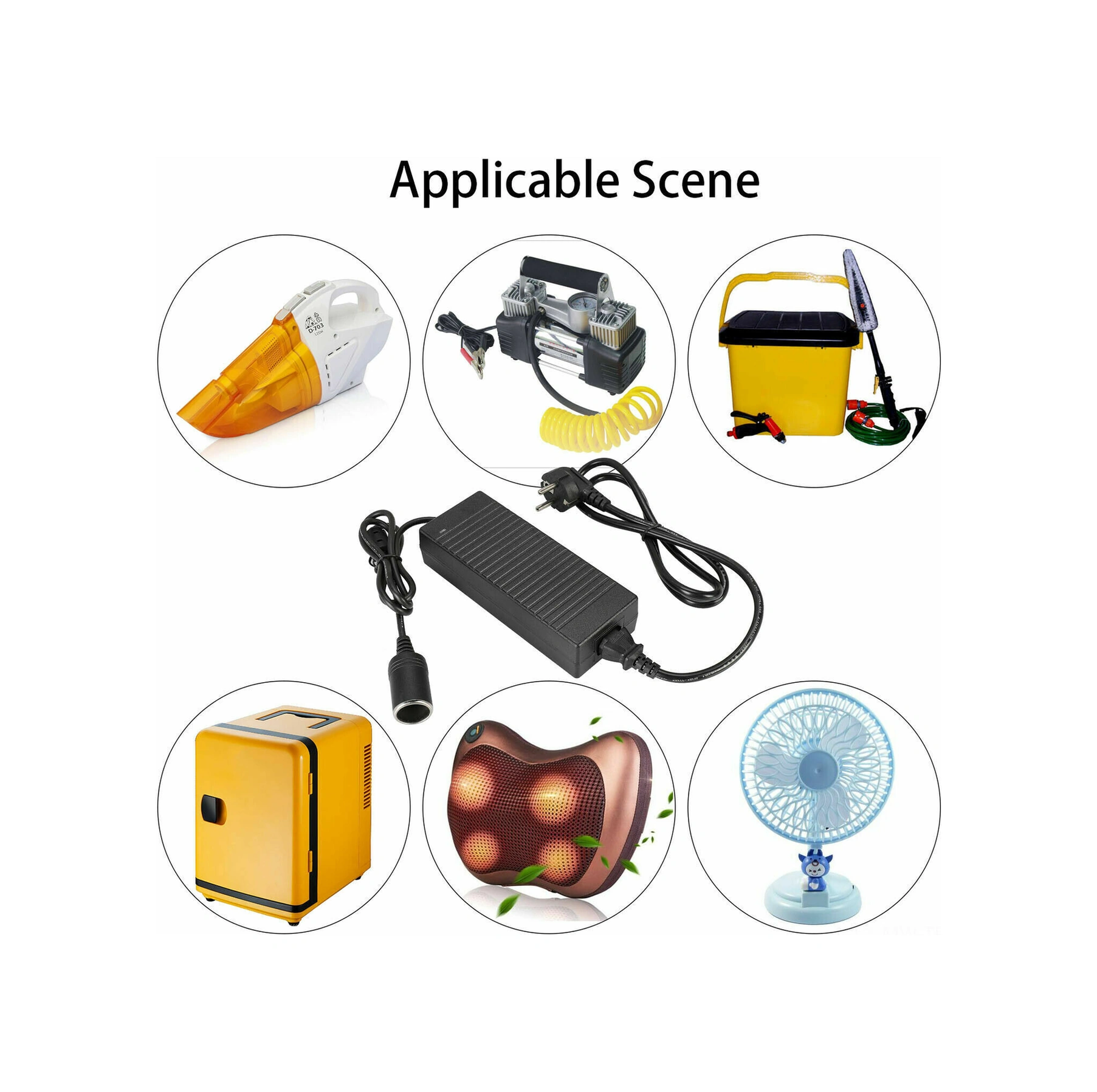 Moveevo 220v'den 12v 10a'ya Ev Çevirici, Araç Elektrikli Aletler İçin Güç Kaynağı, Sürekli Ve Güvenli Çıkış