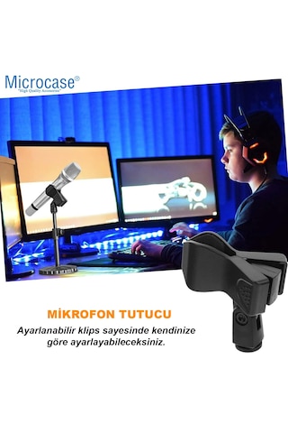 Universal Mikrofon Tutucu Parça Mikrofon Kelepçesi Al4620