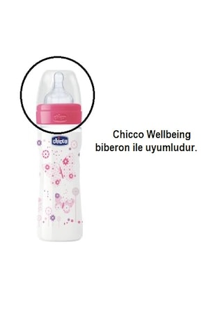 Chicco Wellbeing Fizyolojik Biberon Emziği 4 Ay+ Hızlı Akış Silik