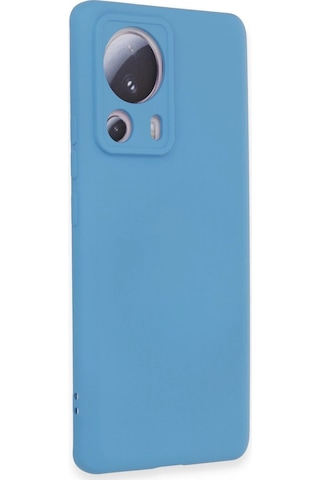 Newface - 671 - Xiaomi Mi 13 Lite Kılıf Nano İçi Kadife Silikon - Edntrend - - Mavi