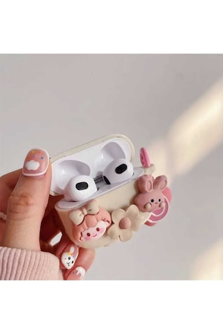 Iphone 3. Nesil Uyumlu Koruyucu Bluetooth Kulaklık Kılıfı Kız Airpods 3. Nesil