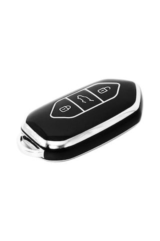 Togg T10x 3 Tuşlu Smart Nano Koruma Anahtar Kılıfı Siyah Gümüş Silver Renk Yüksek Kalite