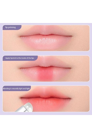 Plastik Saplı Silikon Dudak Fırçası Kapaklı Taşınabilir Ruj Dudak Balsamı Aplikatörü Mükemmel Noel Hediyeleri