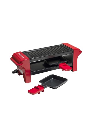 Bestron Mini Raklet 350 W 2 Kişilik Izgara + Yapışmaz Tava + Tahta Spatula