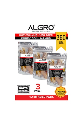 Algro Kuzu Paça Çiğneme Maması 3 x 120 G