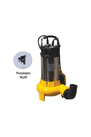 Attlas V1100D-F Parçalıyıcı Bıçaklı Atık Su Drenaj Pompası 1.5 Hp - A0801004