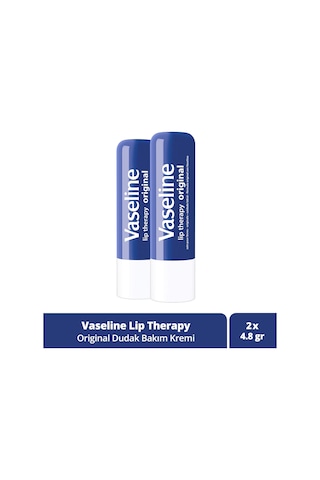 Vaseline Lip Therapy Dudak Bakım Kremi Original 4.8 Gr X2