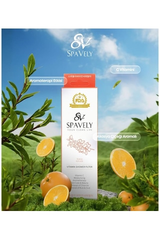 Spavely Duş Filtresi Akasya Esansı - Klor Ve Kireç Karşıtı, Kokulu, C Vitaminli 150 Gr