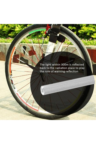 Dinosaurs Bisiklet Reflektörler, 60 Adet Bisiklet Dağ Bisikleti Tekerlek Konuştu Montaj Klip Tüp Uyarı Işık Şeridi Bisiklet Yansıtıcı, Gümüş Altın