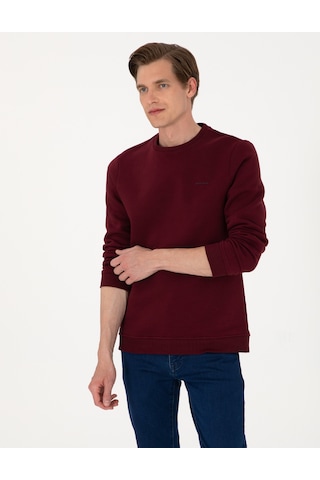 Pierre Cardin Erkek Bordo Sweatshirt 50315021-vr014 Bordo