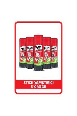 Pritt Stick 43 gr 5'li Yapıştırıcı Pritt Stick 43 gr 5'li Yapıştırıcı