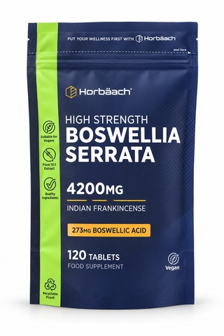 Horbäach Boswellia Serrata 4200 Mg Eşdeğer Ekstre 120 Vegan Tablet