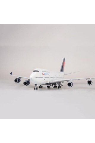 Delta Air B747 Yolcu Uçağı Model Uçak 1/160 Ölçek 47cm