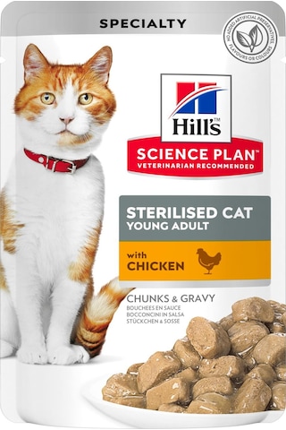 Hill's Gravy Tavuklu Pouch Kısırlaştırılmış Yetişkin Kedi Maması 85 G