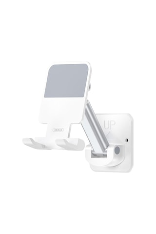 Ayarlanabilir Duvar Tipi Telefon Sabitleyici Stand - Duvara Monte Telefon Tutucu - Mutfak Banyo Ofis