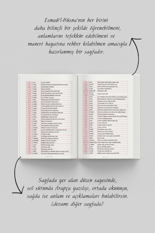 Esmaül Hüsna Ajandası- Bej Özel Seri Çok Renkli