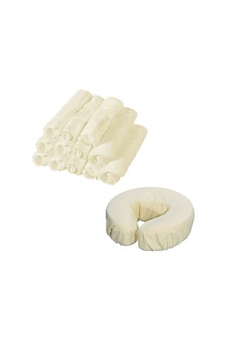 Ganzhoushop Yüz Suntek Masası Masaj Kapakları Kafalık Beşik Krem 12 Adet