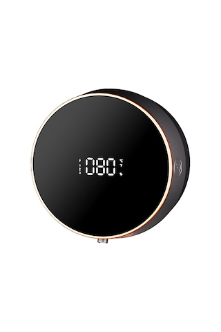 Lemestar 300ml Akıllı Sensörlü Köpük Sabunu Dağıtıcı, Ipx5 Su Geçirmez, Üç Seviye Ayarlanabilir, Tam Ekran Göstergeli, Duvar Tipi, El/yemek/şampuan/banyo Kullanıma Uygun, Siyah Siyah