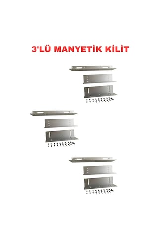 Sarkey Sr-280 Zl Aparat 280 Kg Manyetik Kilit Montaj Bağlantı Kiti 3 Adet