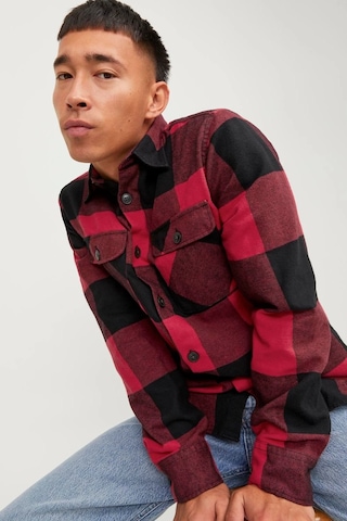 Erkek Jack & Jones Rahat Kalıplı Ceket - Kırmızı Kırmızı