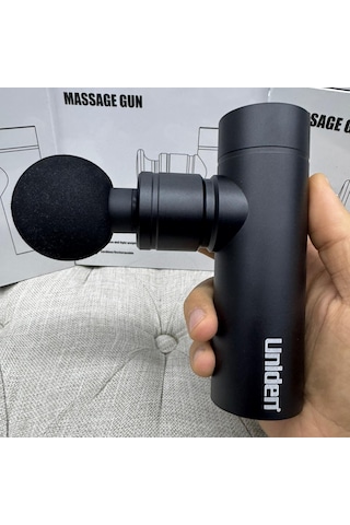 Uniden Mini Masaj Tabancası Çelik Aluminyum Kasa Darbeli Titreşim Siyah