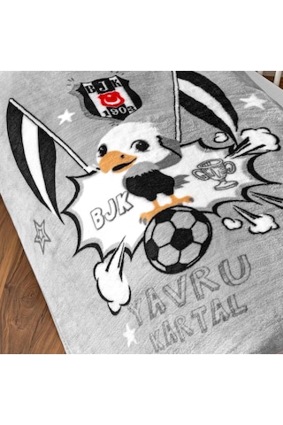 Taç Beşiktaş Klasik Taraftar Desenli Pamuk-polyester Karışım Battaniye, Siyah, Beyaz, Bebek Sku: Smg8690010187680 Diğer