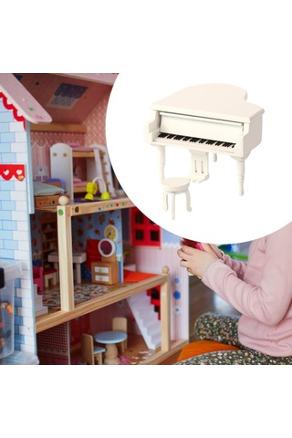 Suntek Minyatür Dollhouse Aksesuarları Sevgililer Günü Beyaz