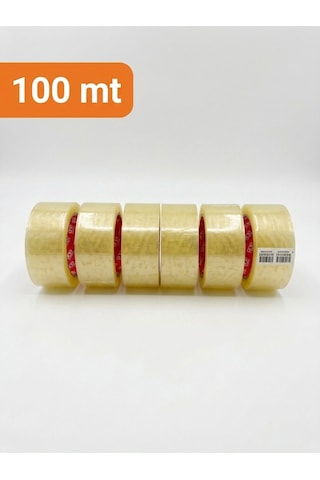 Oneplus1 Şeffaf Güçlü Yapıştırıcılı Koli Bandı 45 Mm X 100 Mt 6'lı Paket