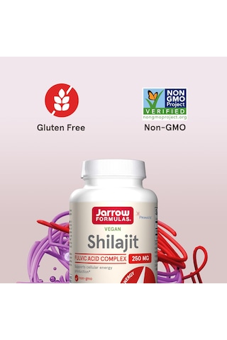 Jarrow Formulas Vegan Shilajit Fulvic Acid Antioxidants Complex, 250 Mg 60 Veggie Capsules