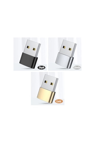 Ally USB to Type-C Dişi Çevirici Adaptör Altın