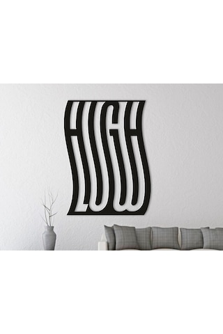 High Low 3d Duvar Dekoru - Şık Ve Minimalist Tasarım 19cm