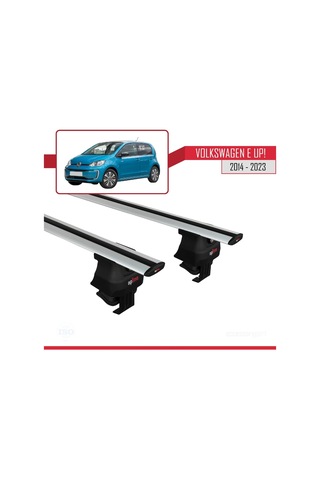 Volkswagen E Up 2014-2023 Arası İle Uyumlu Ace-4 Ara Atkı Tavan Barı Gri