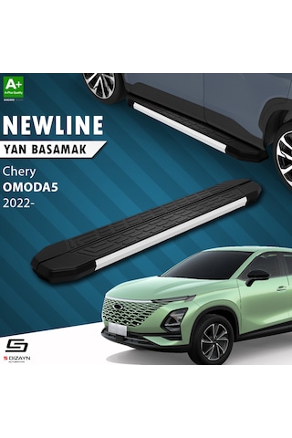 S-dizayn Chery Omoda5 Newline Aluminyum Yan Basamak 183 Cm 2022 Üzeri