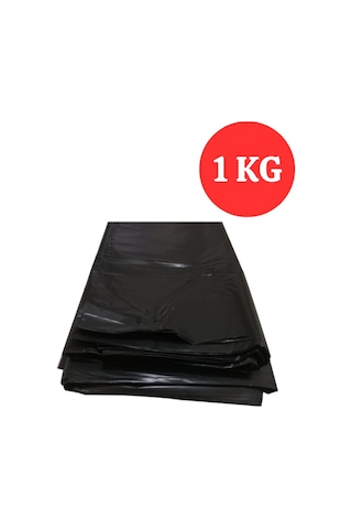 Ekstra Kalın Çöp Torbası 80x110 Cm Siyah Çöp Poşeti 1 Kg Dökme