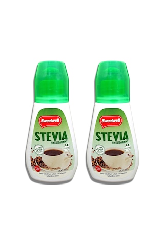 Sweetwell Stevia Sıvı Tatlandırıcı Sıfır Kalori 2 x 200 ML
