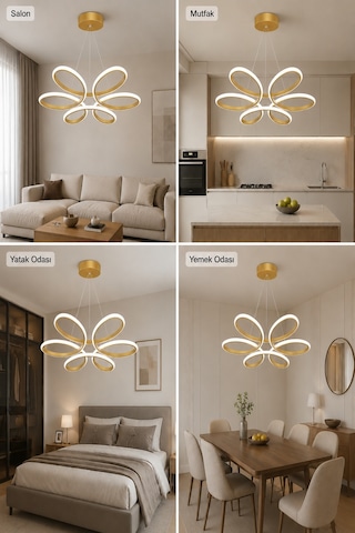 Niva Led Sarkıt Avize Beyaz Işık Eskitme