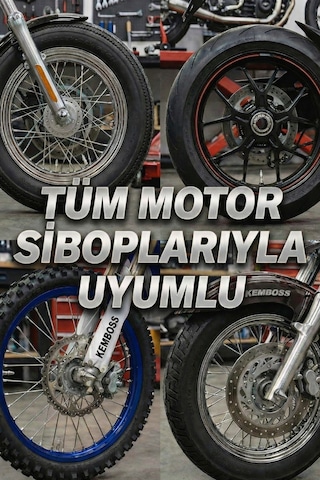 Motosiklet Krom Sibop Kapağı 2 Li Set Kurşun Tasarım Universal Motor Aksesuarı