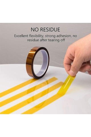 Pazly Yüksek Sıcaklığa Dayanıklı Poliimid Isı Yalıtım Bandı 260 C 300 C 30mm 3d Baskı Kartı Koruma Bandı