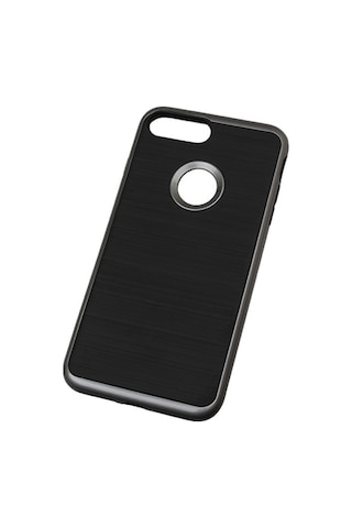 Zore Apple Uyumlu iPhone 7 Plus İle Motomo Silikon Kılıf Dark Silver